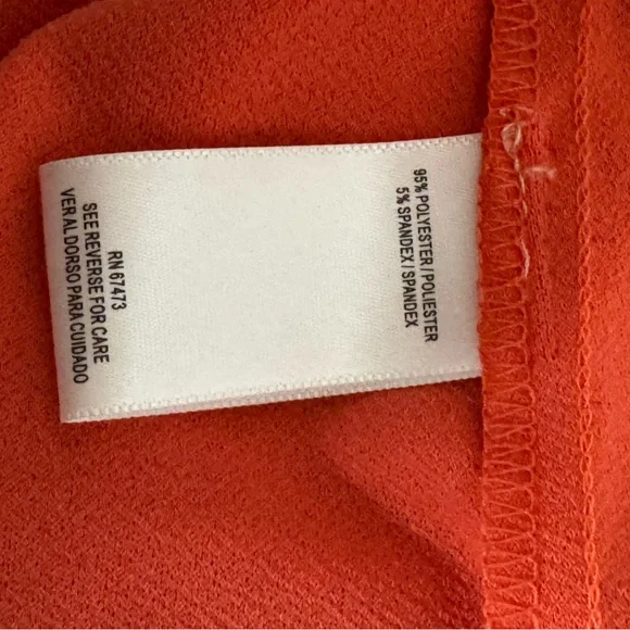 Gabby Skye Orange‎ Sheath Dress with Bell Sleeves - Picture 5 of 6